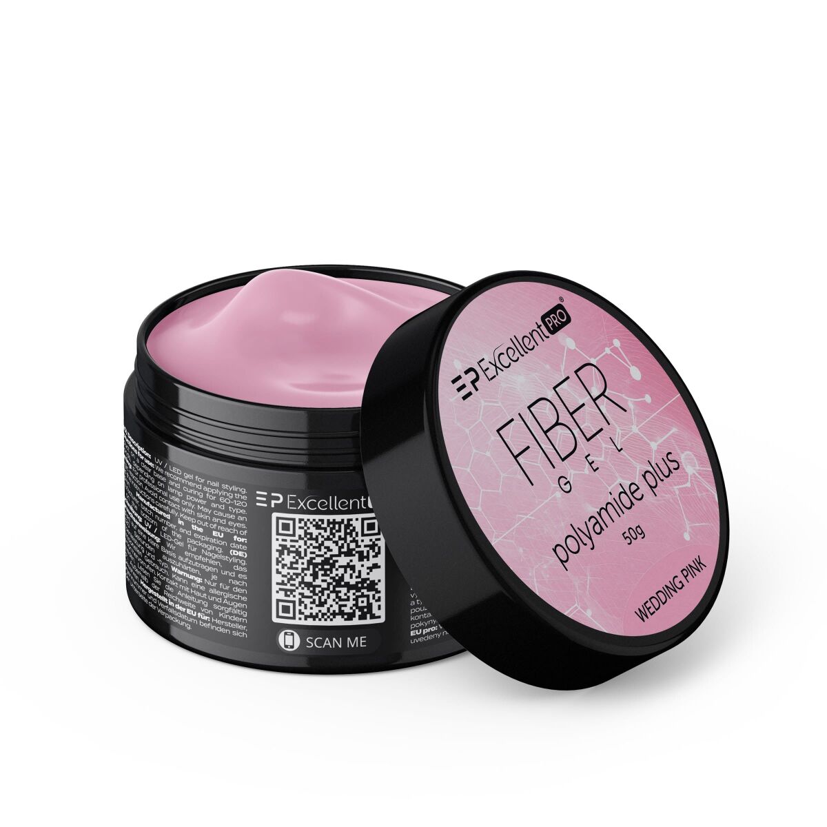 Excellent PRO Fiber Gel Polyamide Plus WEDDING PINK 50g