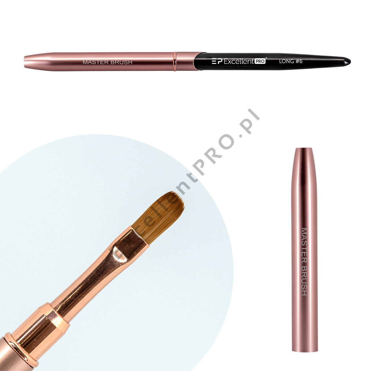 Excellent PRO- Brush Long #6 (Pink&Black)