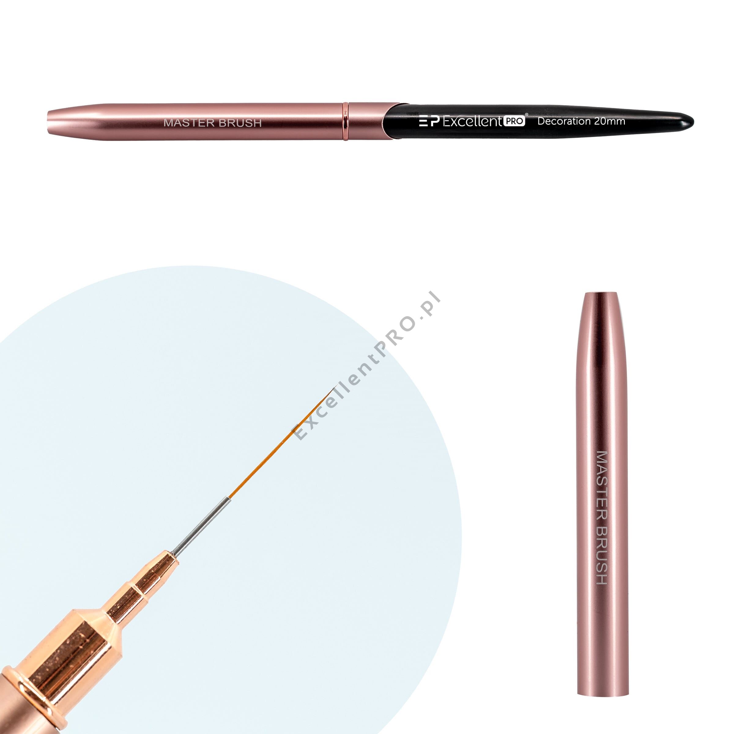 Excellent PRO- Nail Art Brush 20mm (Pink & Black)