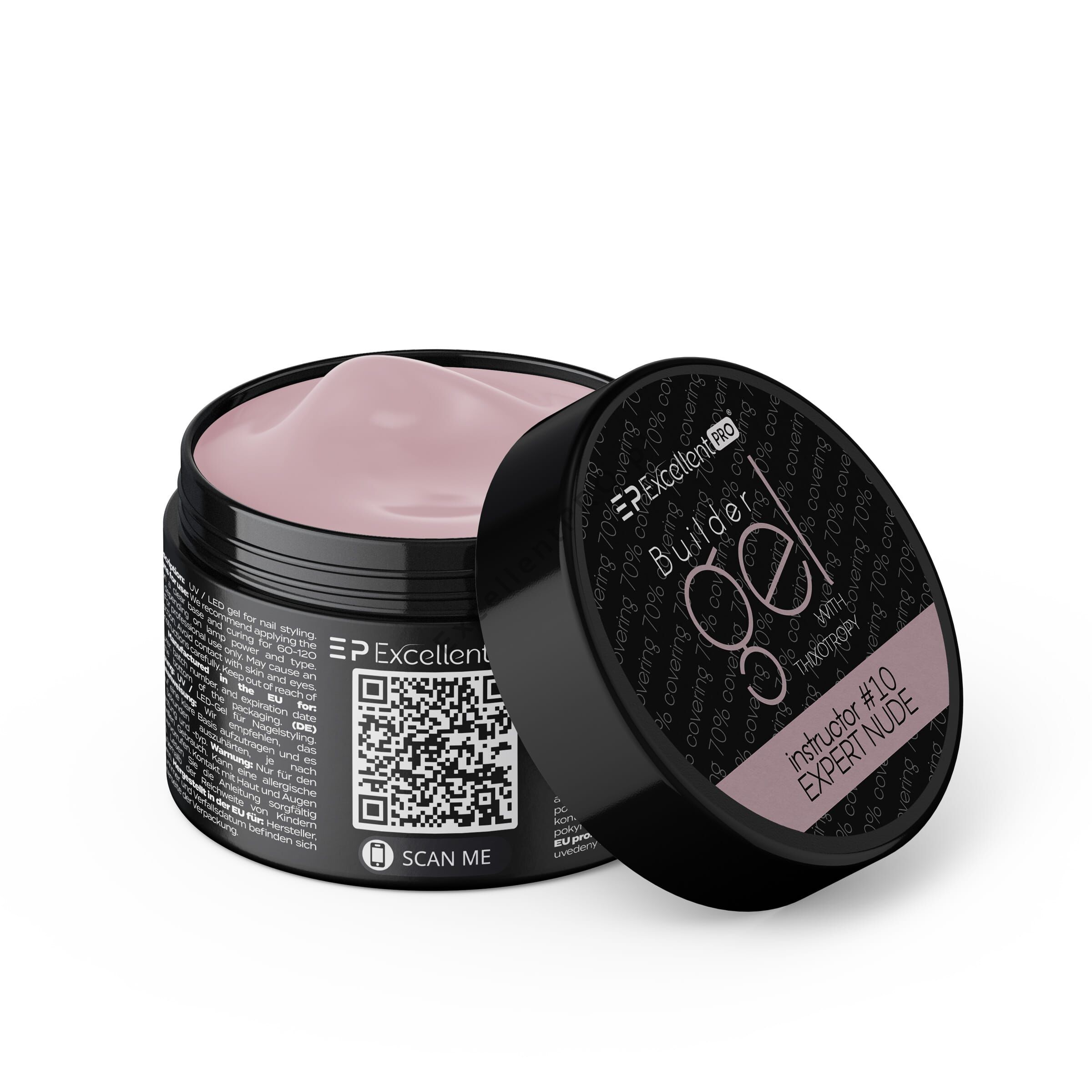Excellent PRO- Builder gel with thixotropy Instructor #10 EXPERT NUDE 15g