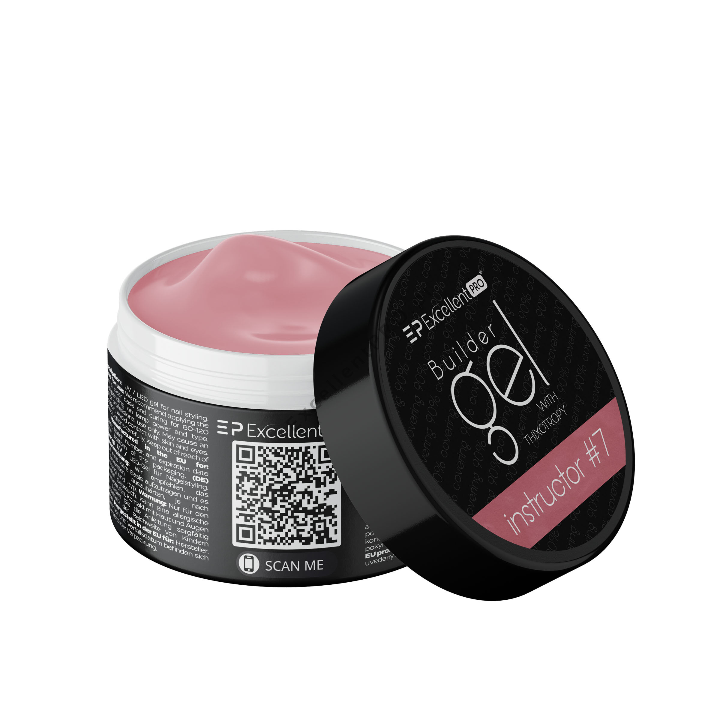 Excellent PRO Builder gel with thixotropy Instructor #7 TRAINER CAMOUFLAGE 15g