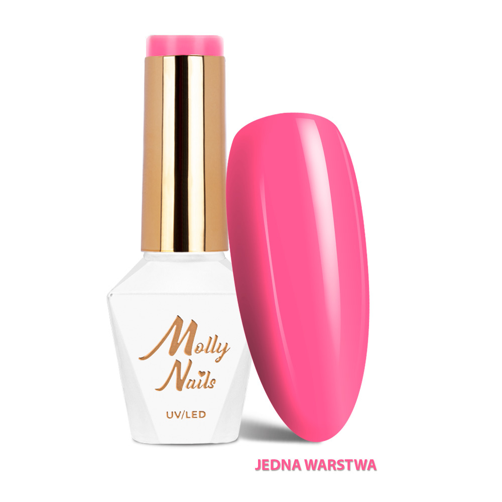 Molly Nails Gel Polish 296 Flamingo Pink – Sorbet HEMA/Di-HEMA Free 8g