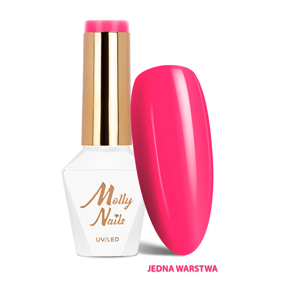 Molly Nails Gel Polish 297 Pink Pulse – Sorbet HEMA/Di-HEMA Free 8g