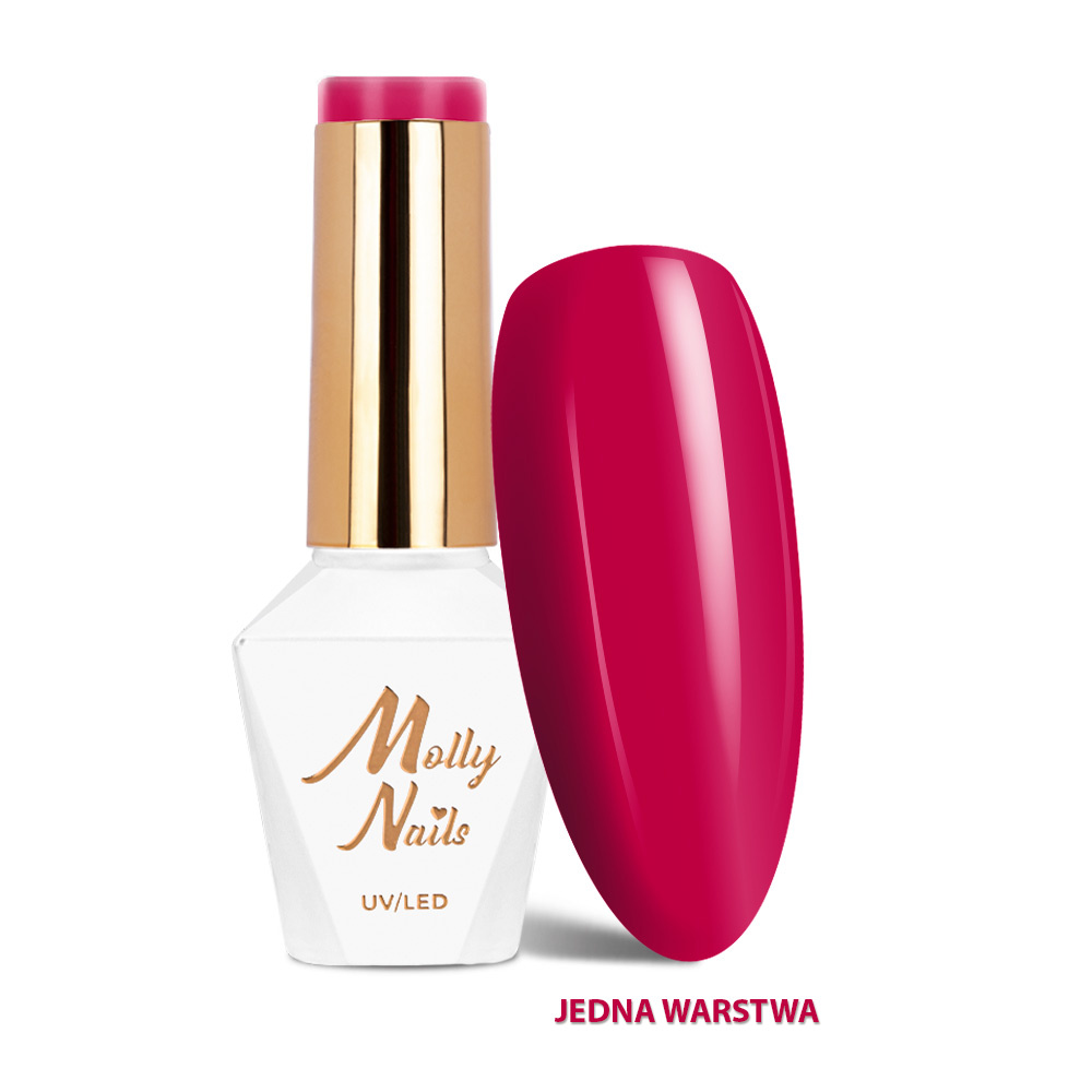 Molly Nails Gel Polish 298 Raspberry Punch – Sorbet HEMA/Di-HEMA Free 8g