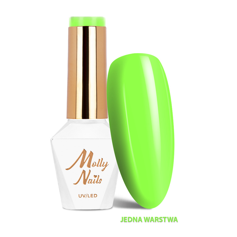 Molly Nails Gel Polish 282 Toxic Lime – Vivid Vibes HEMA/Di-HEMA Free 8g