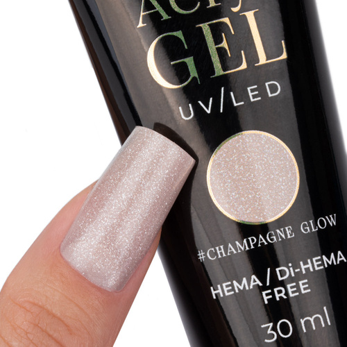 Molly Nails AcrylGel Champagne Glow – HEMA/Di-HEMA Free Acrygel / Polygel Builder Gel 30ml