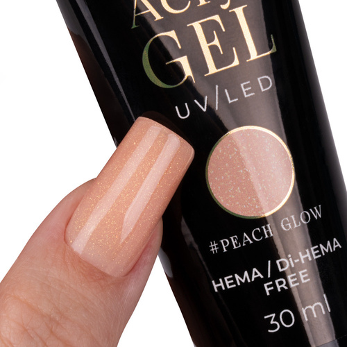 Molly Nails AcrylGel Peach Glow – HEMA/Di-HEMA Free Acrygel / Polygel Builder Gel 30ml