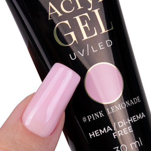 Molly Nails AcrylGel Pink Lemonade – HEMA/Di-HEMA Free Acrygel / Polygel Builder Gel 30ml