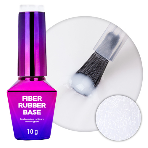 Molly Nails Rubber Fiber Base – Milky 10g
