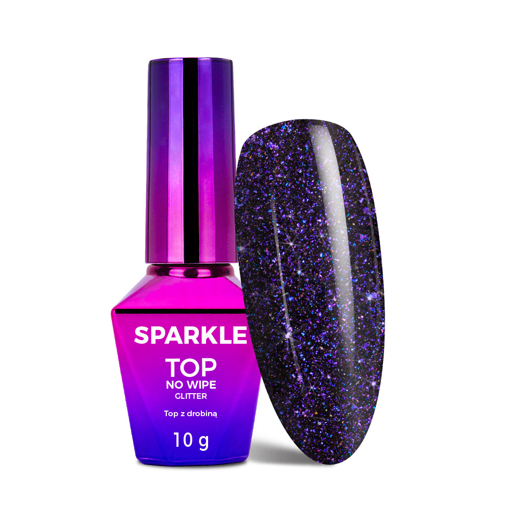 Molly Nails Sparkle Top Zodiac No-Wipe Glitter Top Coat 10g