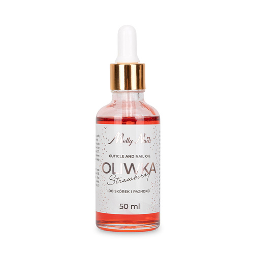 Molly Nails Strawberry Cuticle & Nail Oil with Dropper 50ml