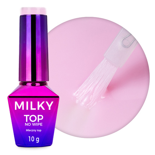Molly Nails Milky Top – MILKY BLUSH | No Wipe Tinted Top Coat 10g