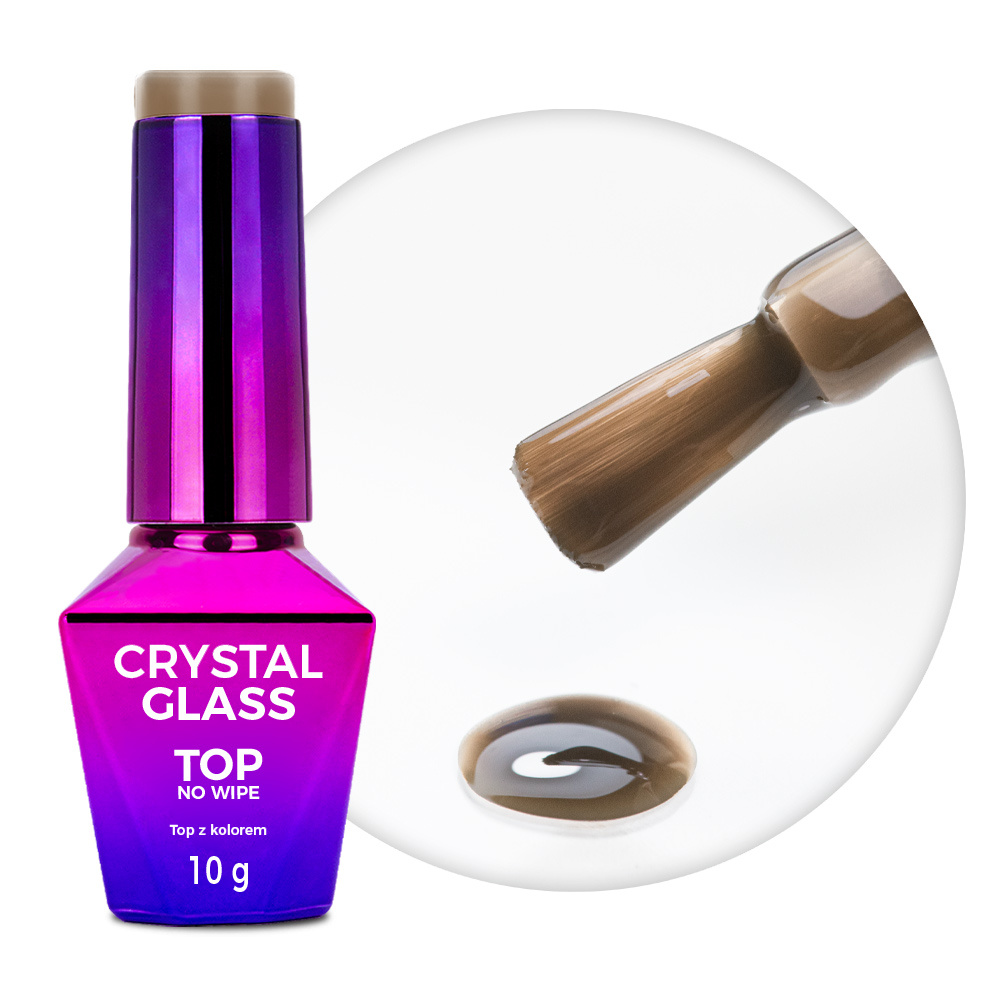 Molly Nails Crystal Glass No Wipe Top – BLACK 10 g