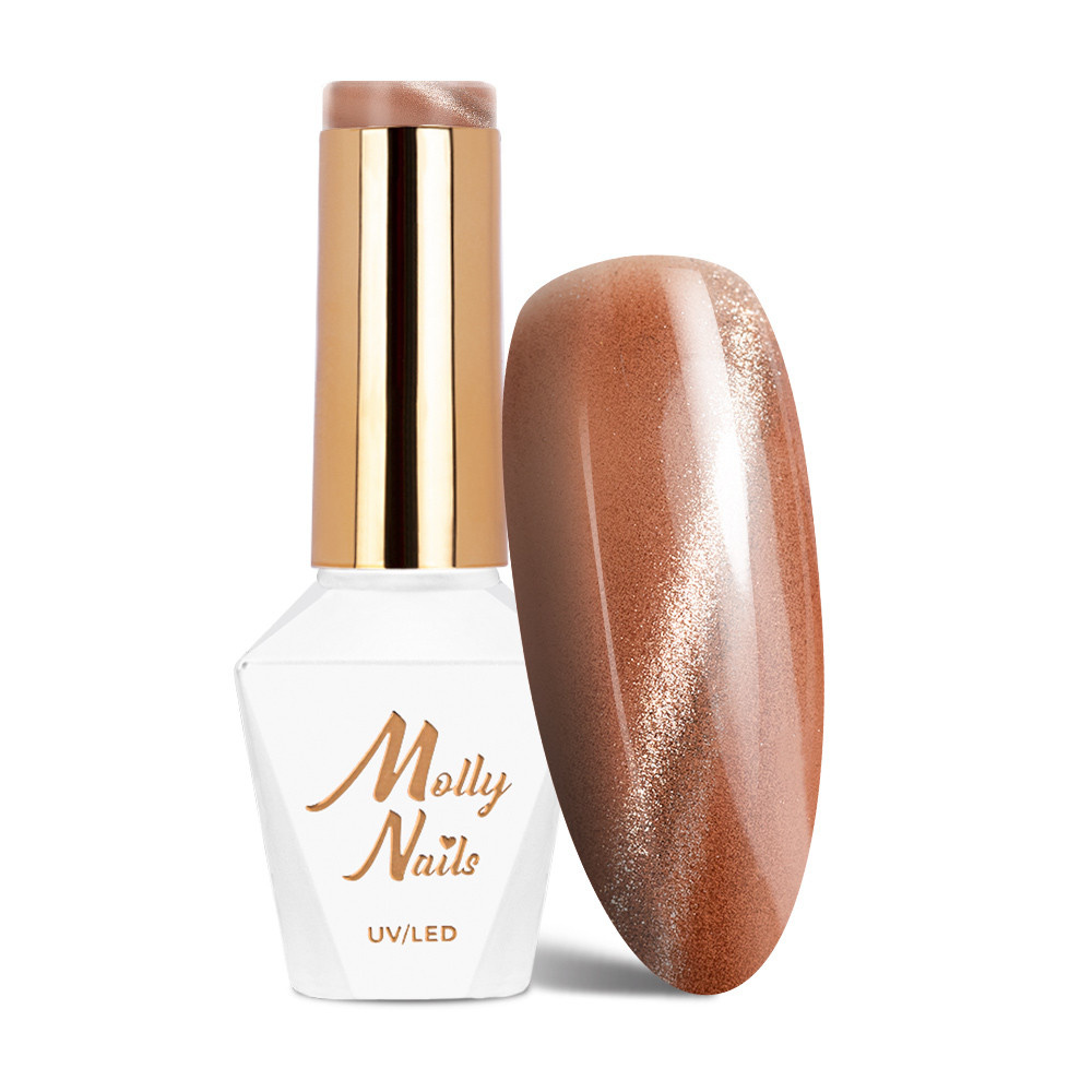 Molly Nails Gel Polish 215 – BROWNS (METALLIC CAT EYE Collection) 8 g