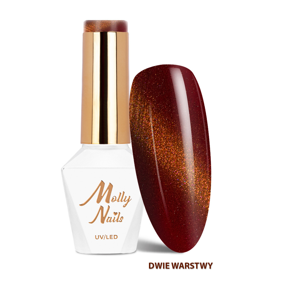 Molly Nails Gel Polish 243 – BURNT RUBY (CAT EYE SEDUCTION Collection) 8g