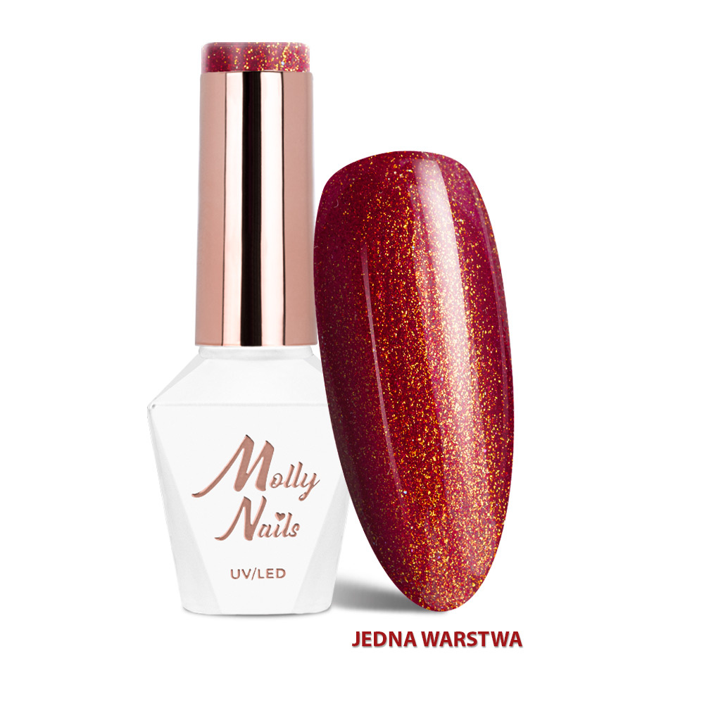 Molly Nails Gel Polish 323 – GLOW & PASSION (LA VIE EN ROUGE Collection) 8g