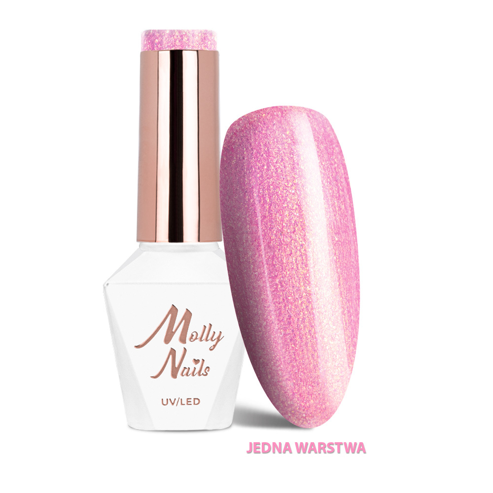 Molly Nails Gel Polish 328 – ANGEL'S SPARKLE (LA VIE EN ROUGE Collection) 8g