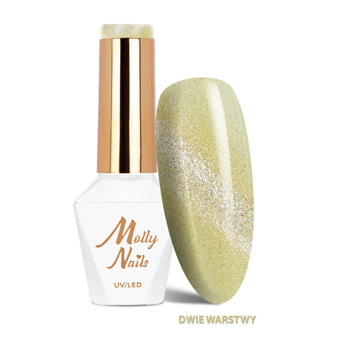 Molly Nails Gel Polish 260 – CHAMPAGNE (CRYSTAL WATER CAT EYE Collection) 8g