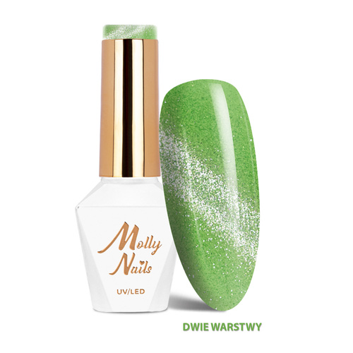 Molly Nails Gel Polish 261 – PISTACHIO (CRYSTAL WATER CAT EYE Collection) 8g