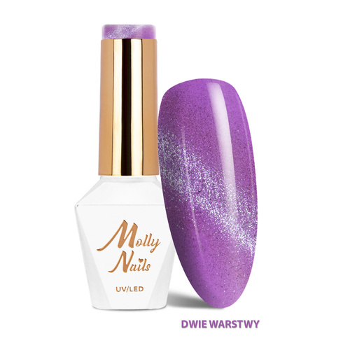 Molly Nails Gel Polish 263 – PLUM (CRYSTAL WATER CAT EYE Collection) 8g