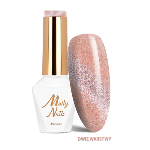 Molly Nails Gel Polish 266 – NUDE (CRYSTAL WATER CAT EYE Collection) 8g