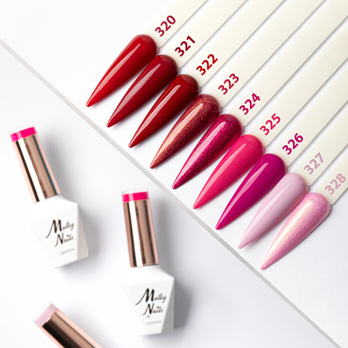 Molly Nails La Vie en Rouge Collection – 9 Colours + FREE Base & Top